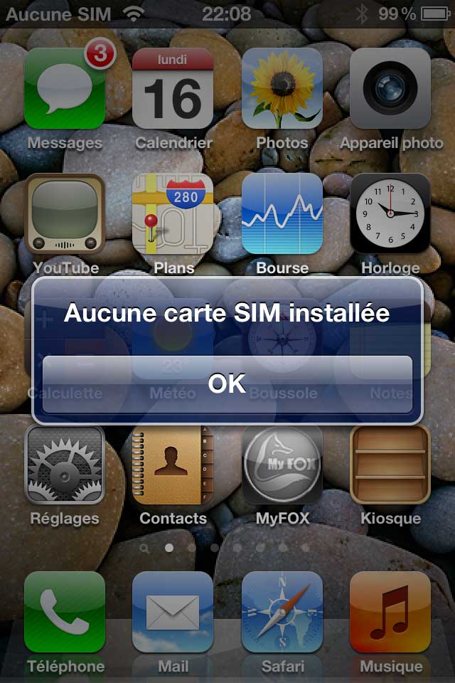 SIM non reconnue?